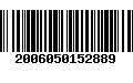 Código de Barras 2006050152889