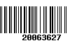 Código de Barras 20063627