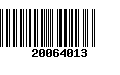 Código de Barras 20064013