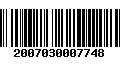 Código de Barras 2007030007748