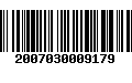 Código de Barras 2007030009179