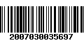 Código de Barras 2007030035697