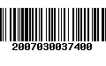 Código de Barras 2007030037400
