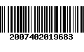 Código de Barras 2007402019683