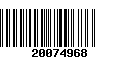 Código de Barras 20074968