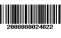 Código de Barras 2008080024822