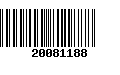 Código de Barras 20081188