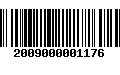 Código de Barras 2009000001176