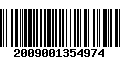 Código de Barras 2009001354974