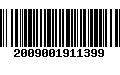 Código de Barras 2009001911399