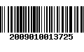 Código de Barras 2009010013725