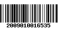 Código de Barras 2009010016535