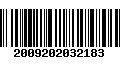 Código de Barras 2009202032183