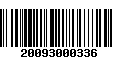 Código de Barras 20093000336