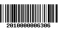 Código de Barras 2010000006306