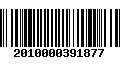 Código de Barras 2010000391877