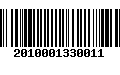 Código de Barras 2010001330011