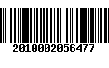 Código de Barras 2010002056477