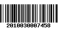 Código de Barras 2010030007458