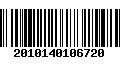 Código de Barras 2010140106720