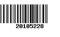 Código de Barras 20105228
