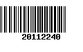 Código de Barras 20112240