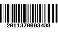 Código de Barras 2011370003438