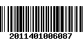 Código de Barras 2011401006087