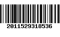 Código de Barras 2011529318536