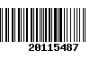 Código de Barras 20115487
