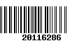 Código de Barras 20116286