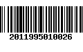 Código de Barras 2011995010026