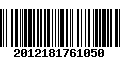 Código de Barras 2012181761050
