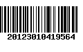 Código de Barras 20123010419564