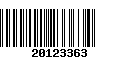 Código de Barras 20123363