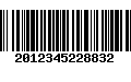 Código de Barras 2012345228832