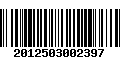 Código de Barras 2012503002397