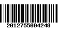 Código de Barras 2012755004248