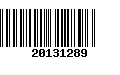 Código de Barras 20131289