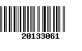 Código de Barras 20133061