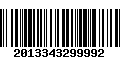 Código de Barras 2013343299992