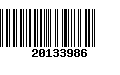 Código de Barras 20133986