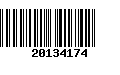 Código de Barras 20134174