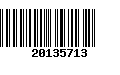 Código de Barras 20135713