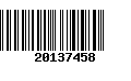 Código de Barras 20137458