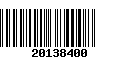 Código de Barras 20138400