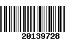 Código de Barras 20139728
