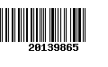 Código de Barras 20139865