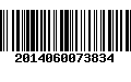 Código de Barras 2014060073834