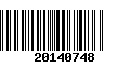 Código de Barras 20140748